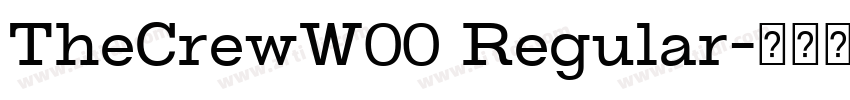 TheCrewW00 Regular字体转换
